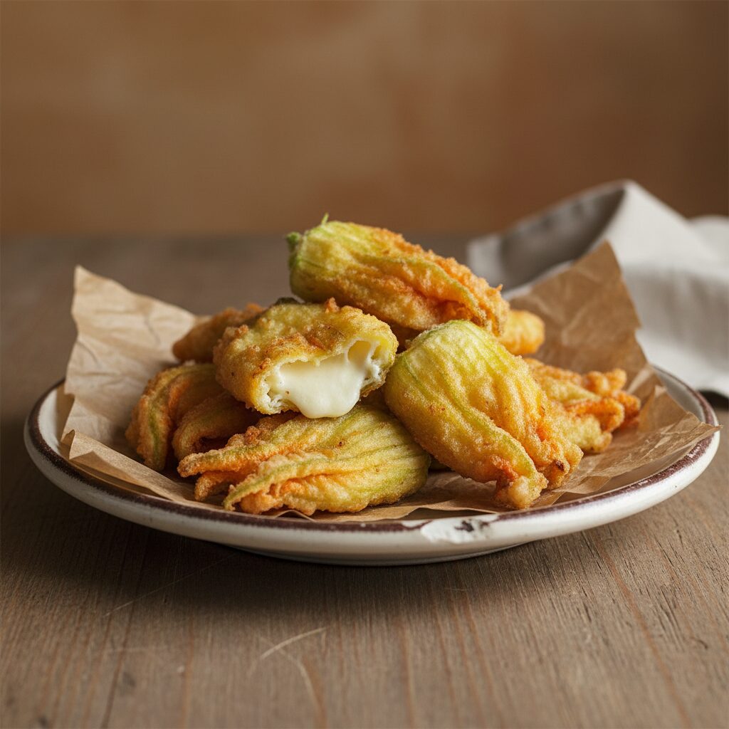 Fiori di Zucca Fritti — Lazio, Italy