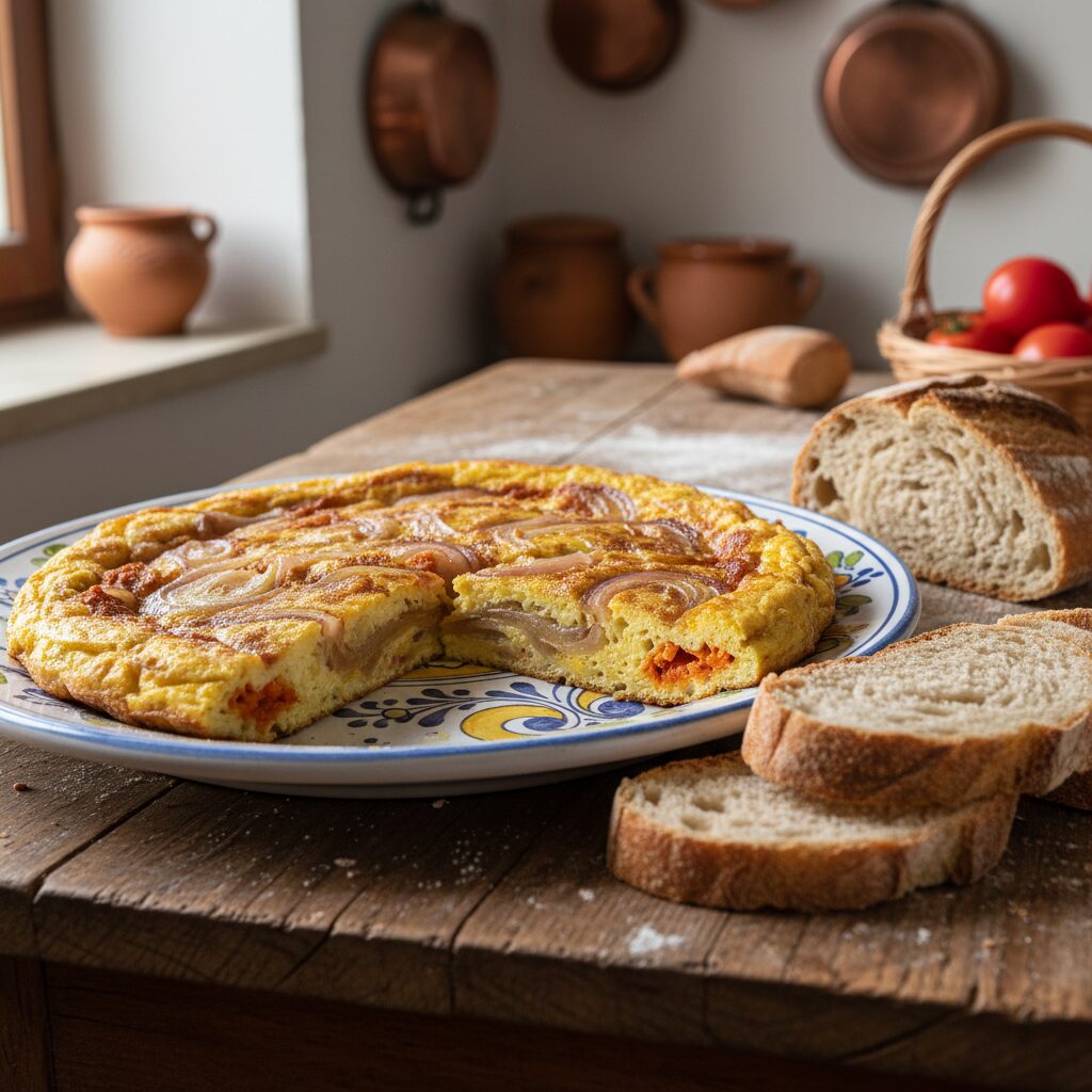 Frittata con 'Nduja e Cipolla di Tropea โ Calabria, Italy