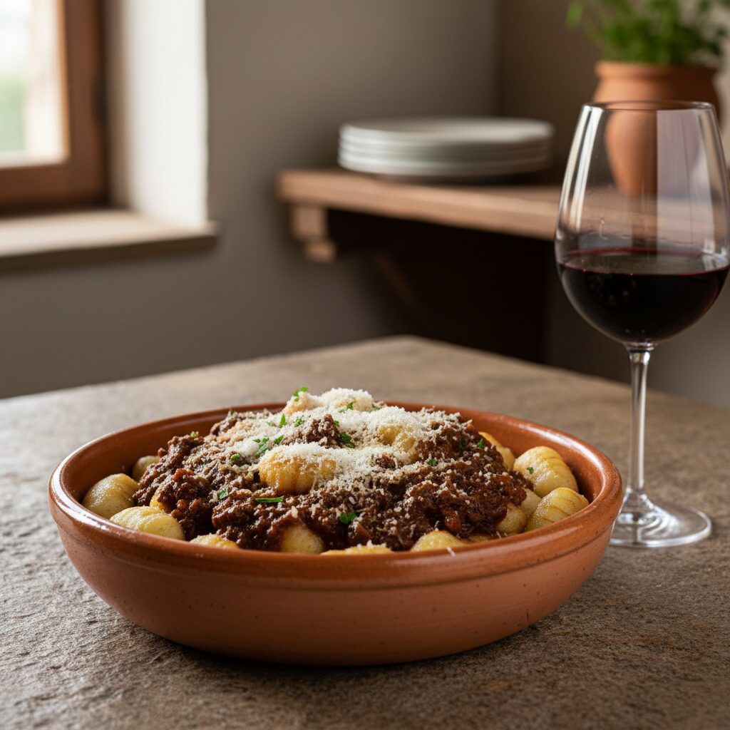 Gnocchi al Sagrantino — Umbria, Italy