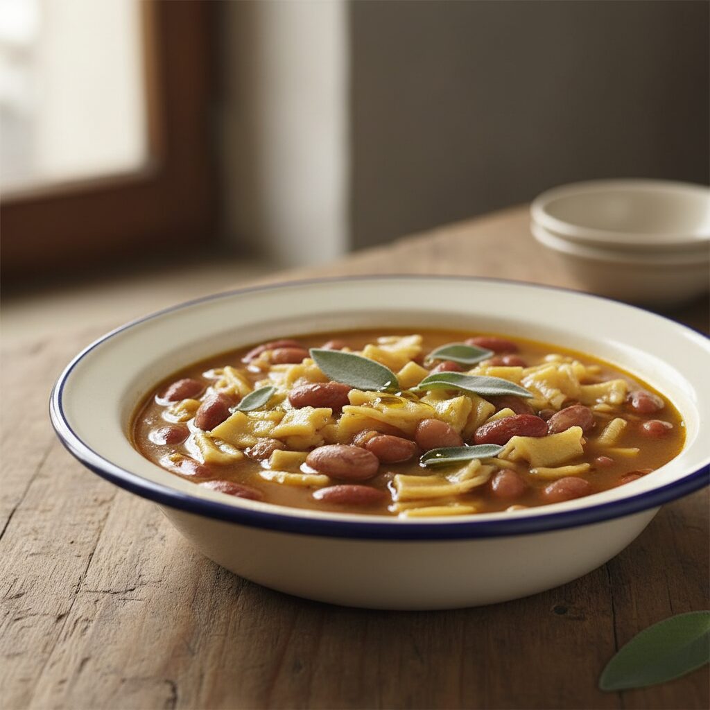 Maltagliati e Fagioli — Emilia-Romagna, Italy