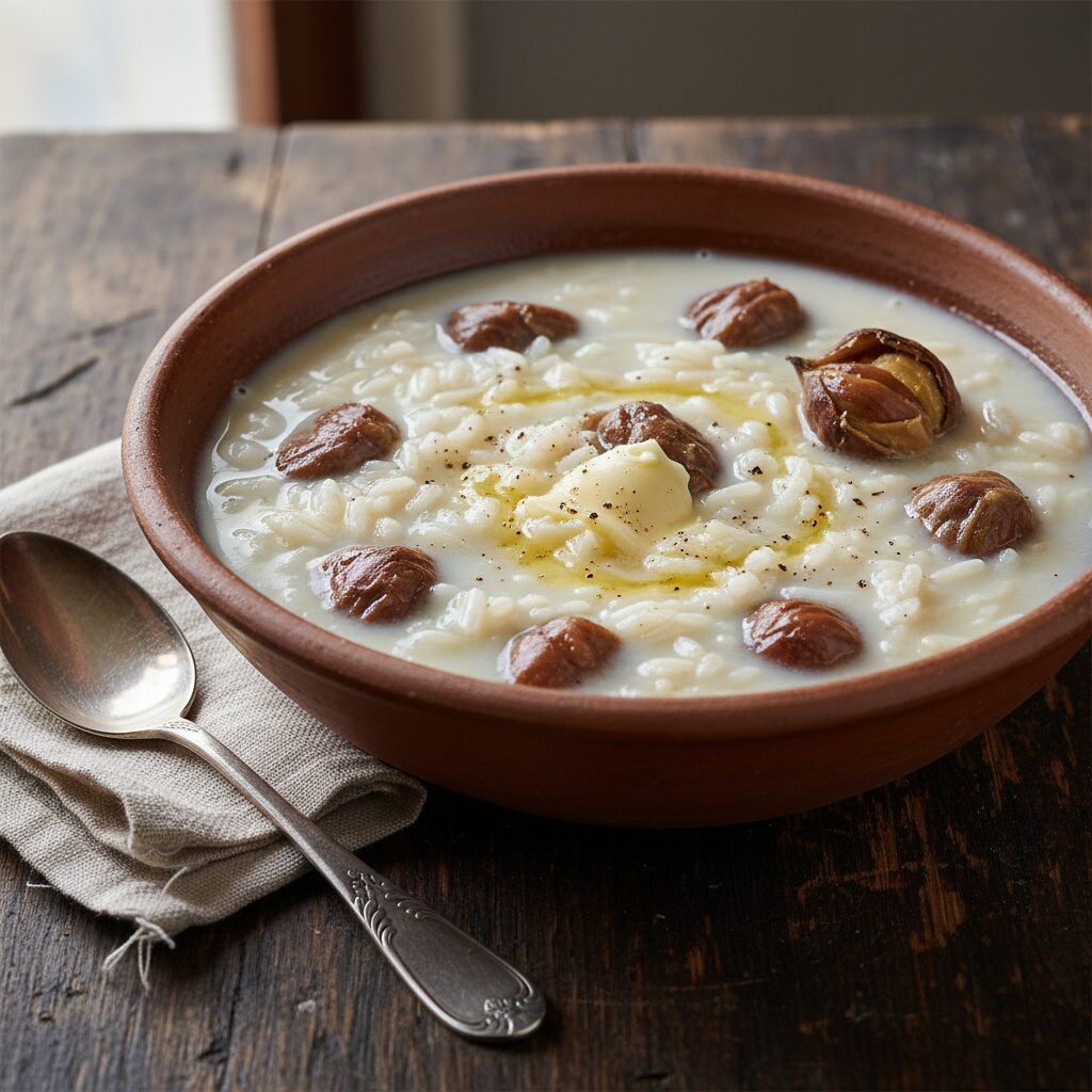 Minestra di Riso e Castagne — Piedmont, Italy