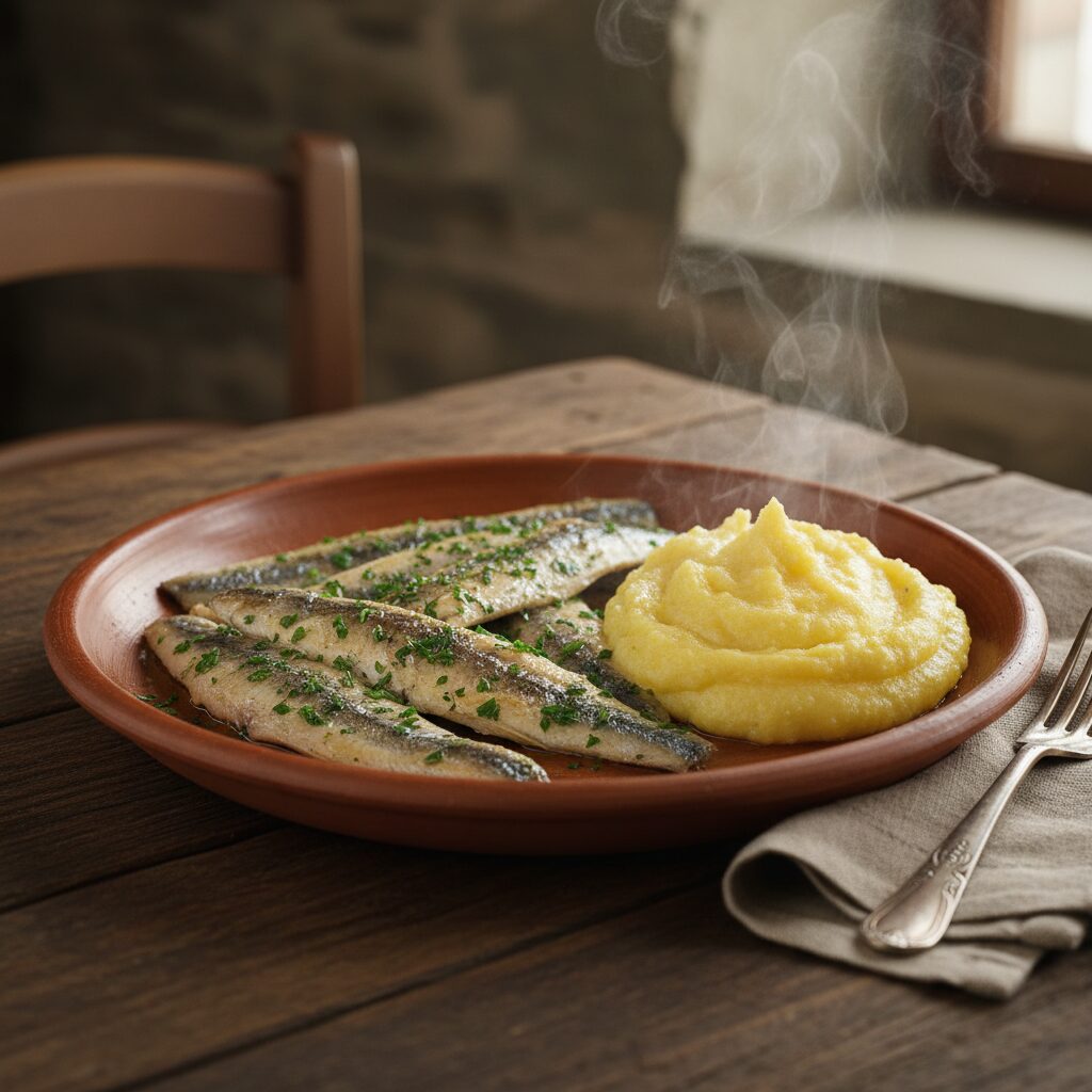 Missoltini con Polenta — Lombardy, Italy