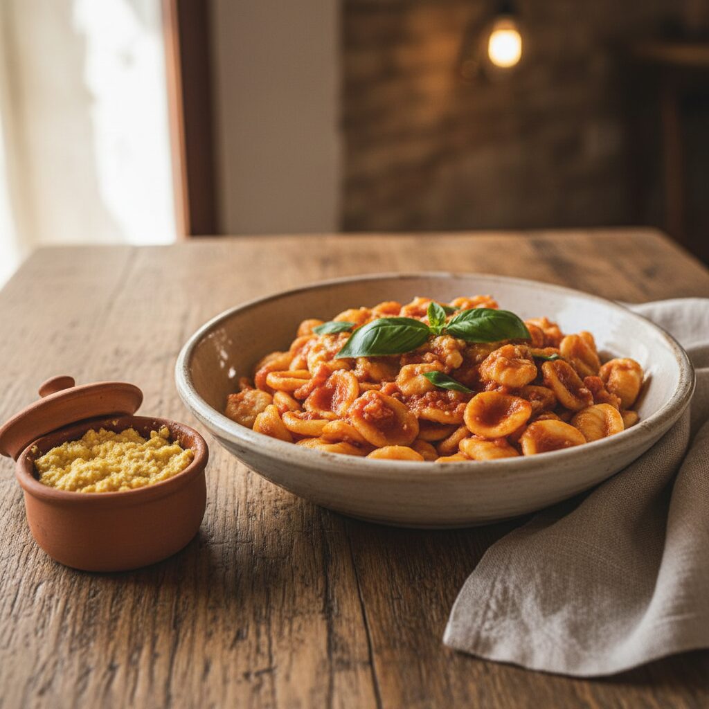 Orecchiette con Ricotta Forte โ Apulia, Italy