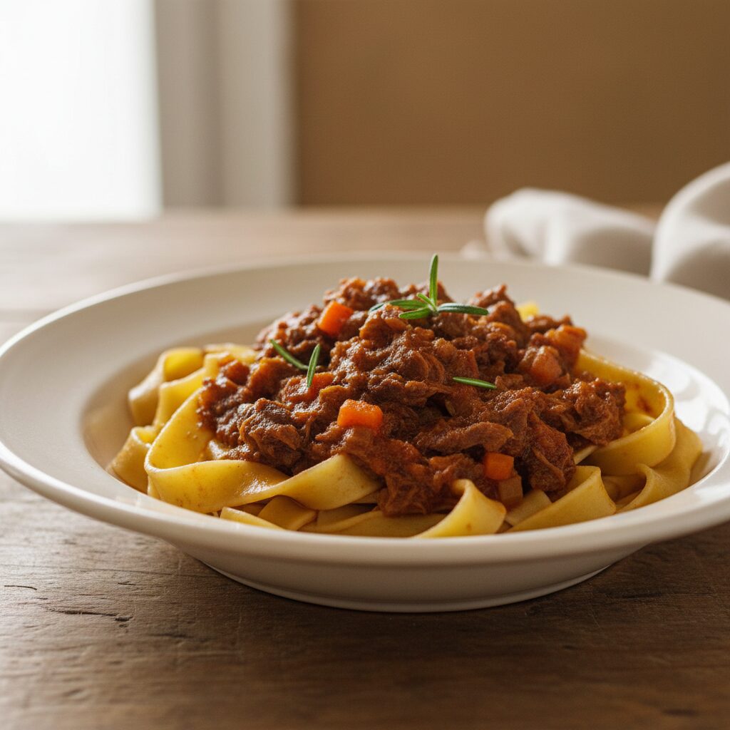 Pappardelle al Cinghiale โ Tuscany, Italy