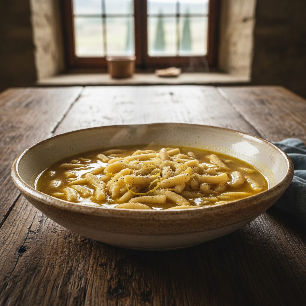 Passatelli in Brodo Marchigiani โ Marche, Italy