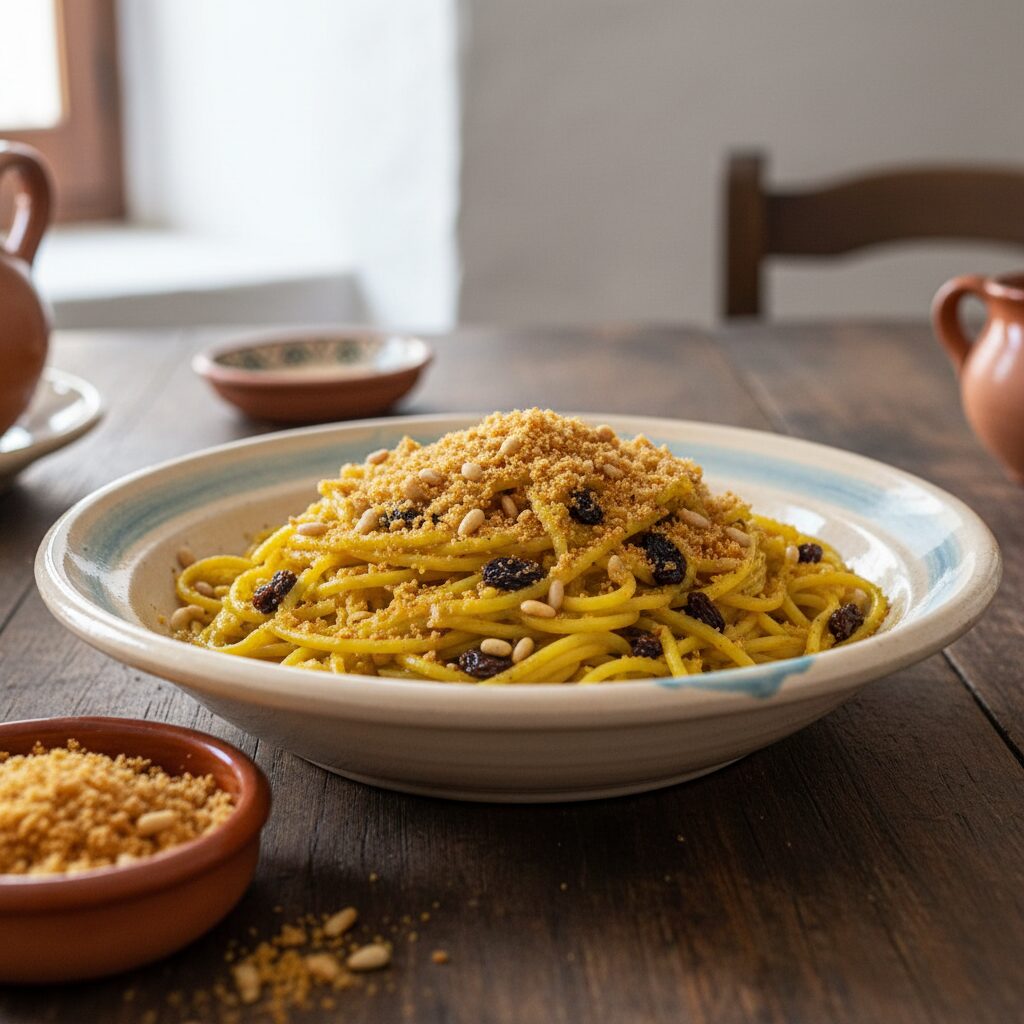 Pasta ch'i Vruoccoli Arriminati — Sicily, Italy