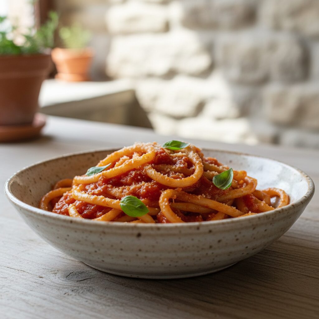 Pici all'Aglione — Tuscany, Italy