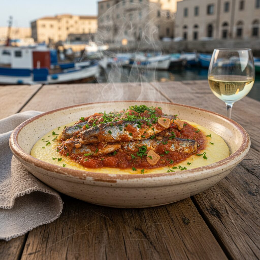 Polenta con le Sarde — Marche, Italy