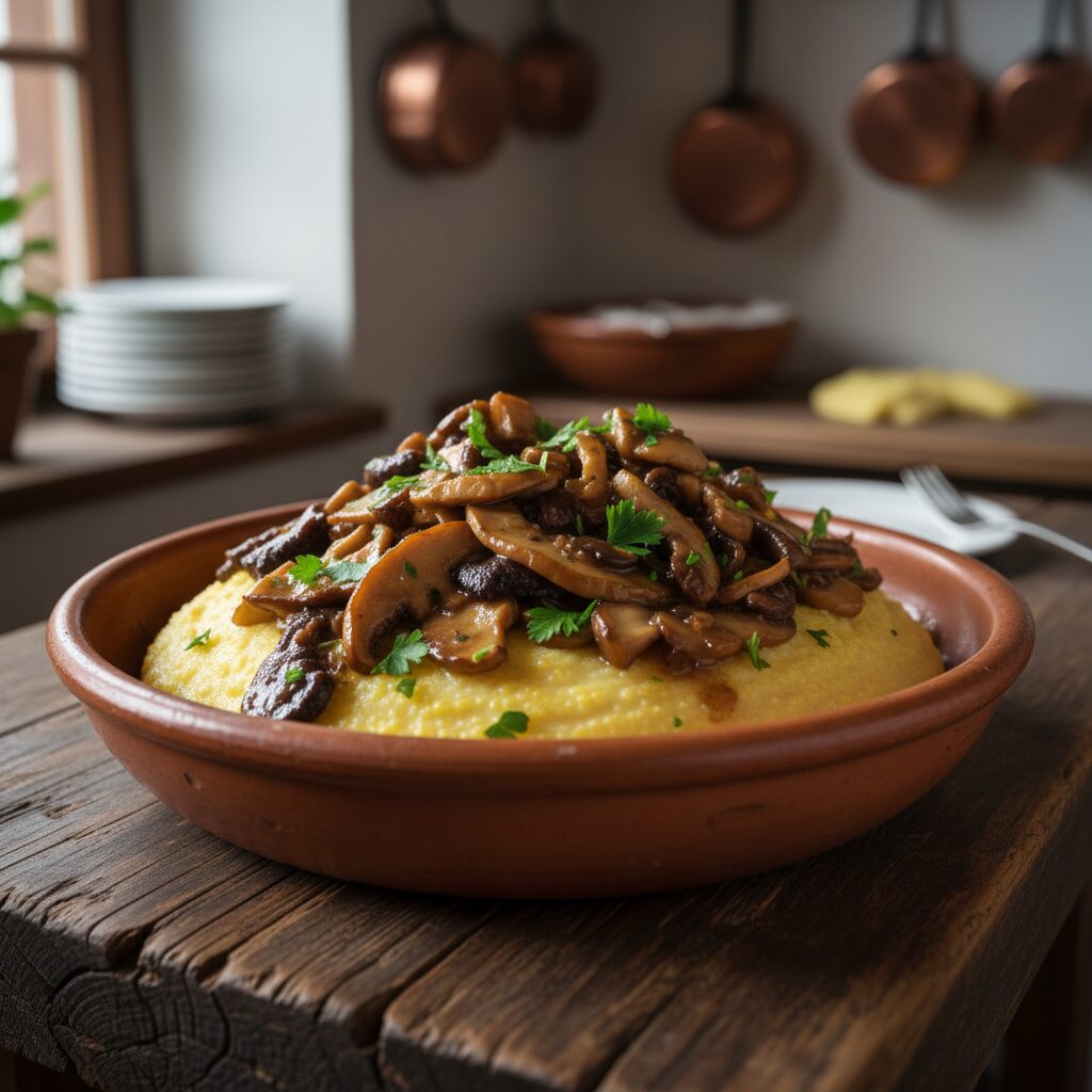 Polenta e Funghi — Veneto, Italy