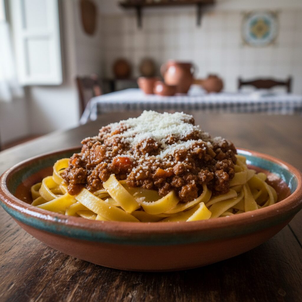 Egg pasta, filled pasta, cured pork and aged cheese — Italy's richest pasta country.