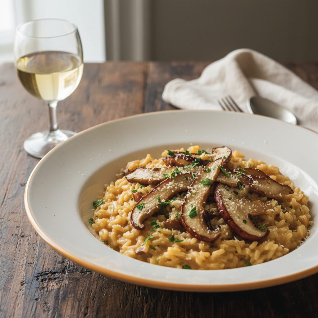 Risotto ai Funghi Porcini โ Piedmont, Italy