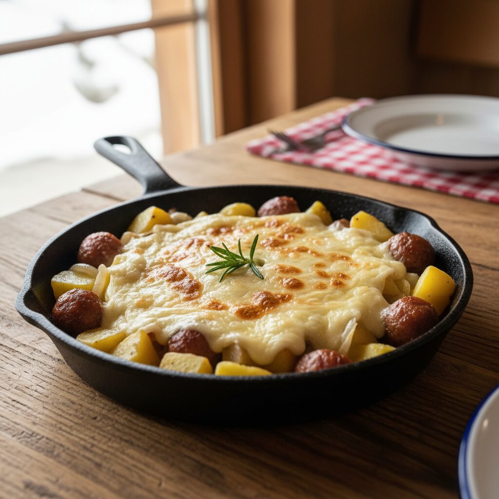 Salsiccia e Patate alla Valdostana โ Aosta Valley, Italy