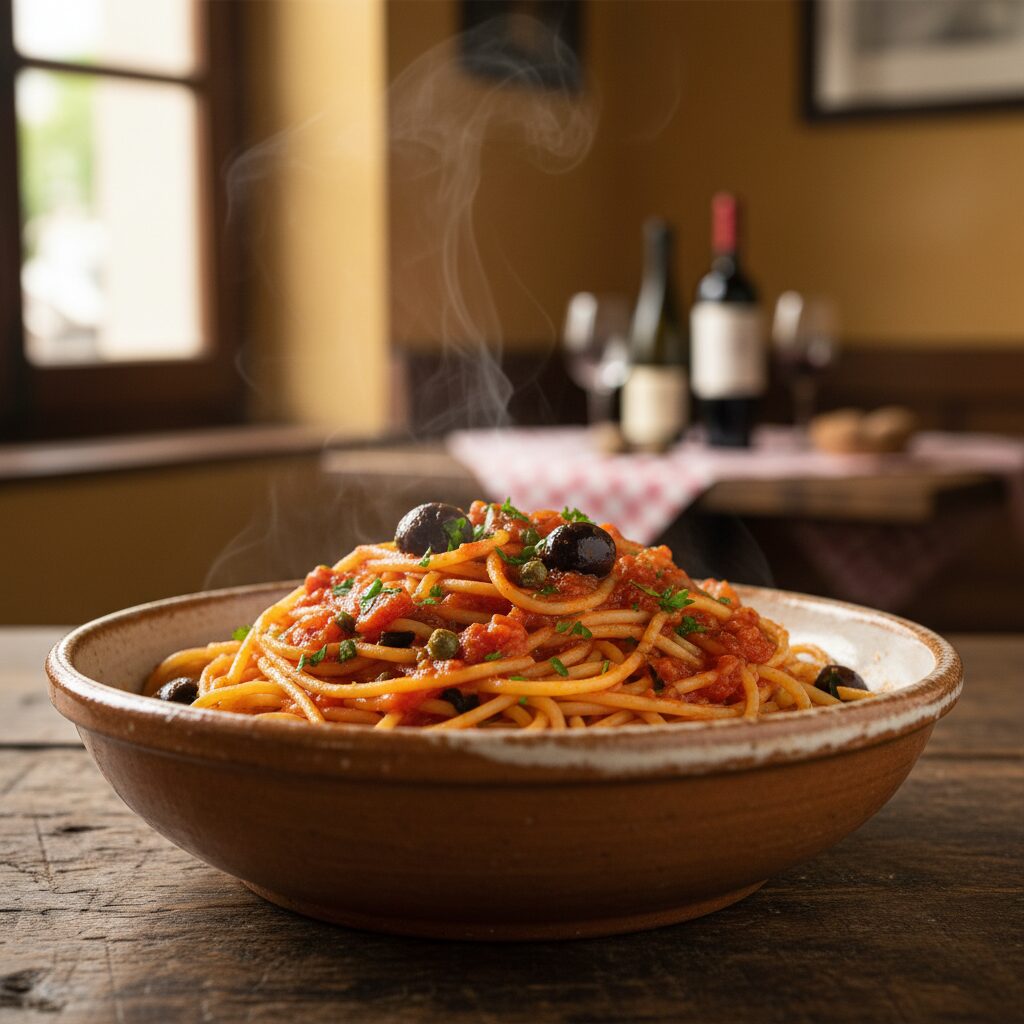 Spaghetti alla Puttanesca — Campania, Italy