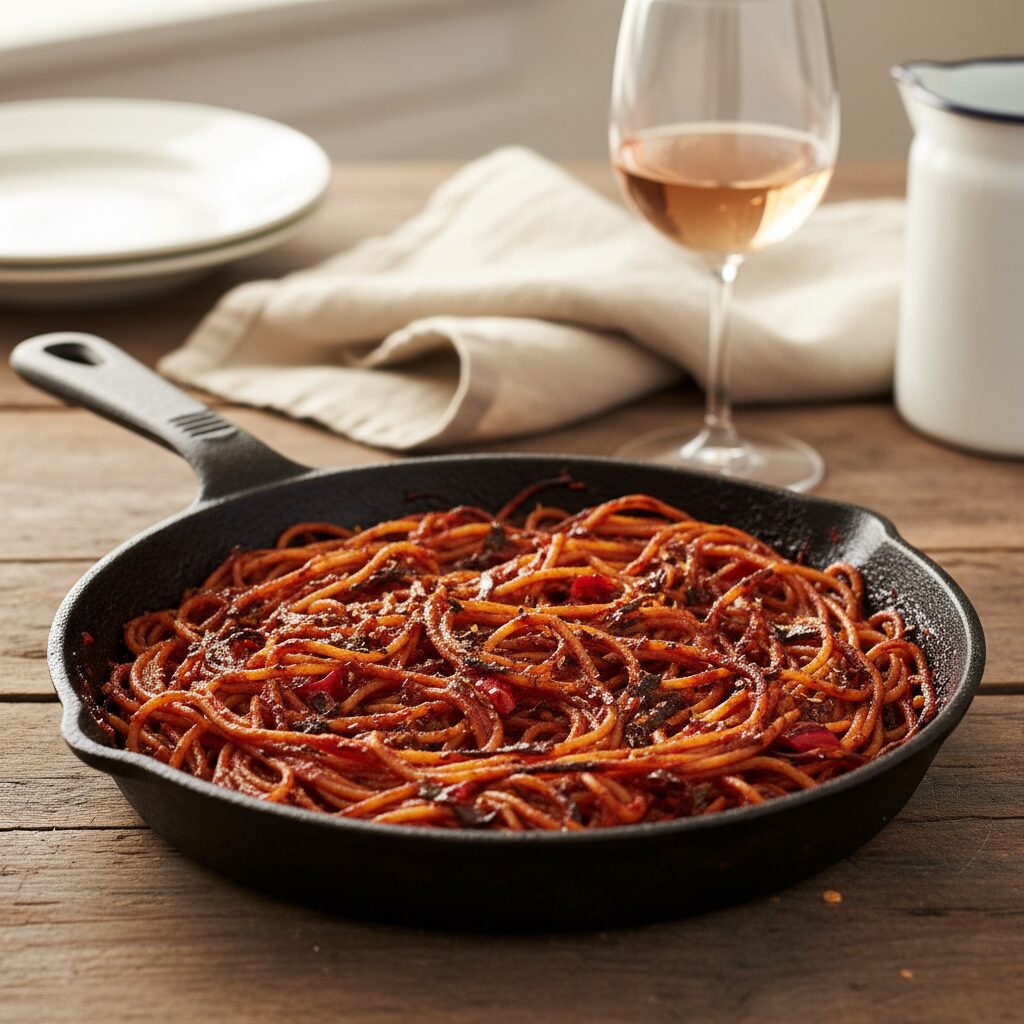 Spaghetti all'Assassina โ Apulia, Italy