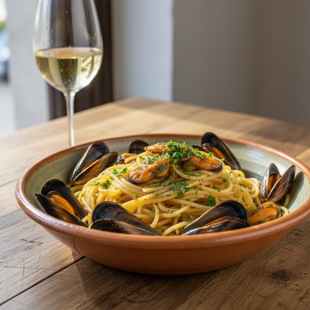 Spaghetti con le Cozze โ Apulia, Italy