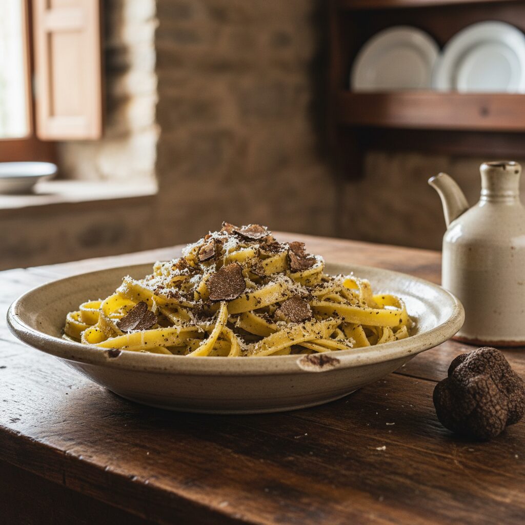 Strangozzi al Tartufo Nero — Umbria, Italy