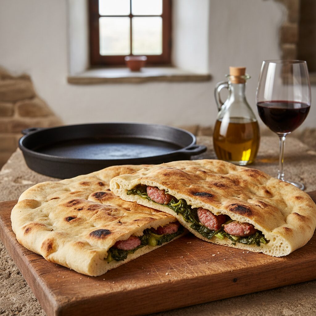 Torta al Testo — Umbria, Italy