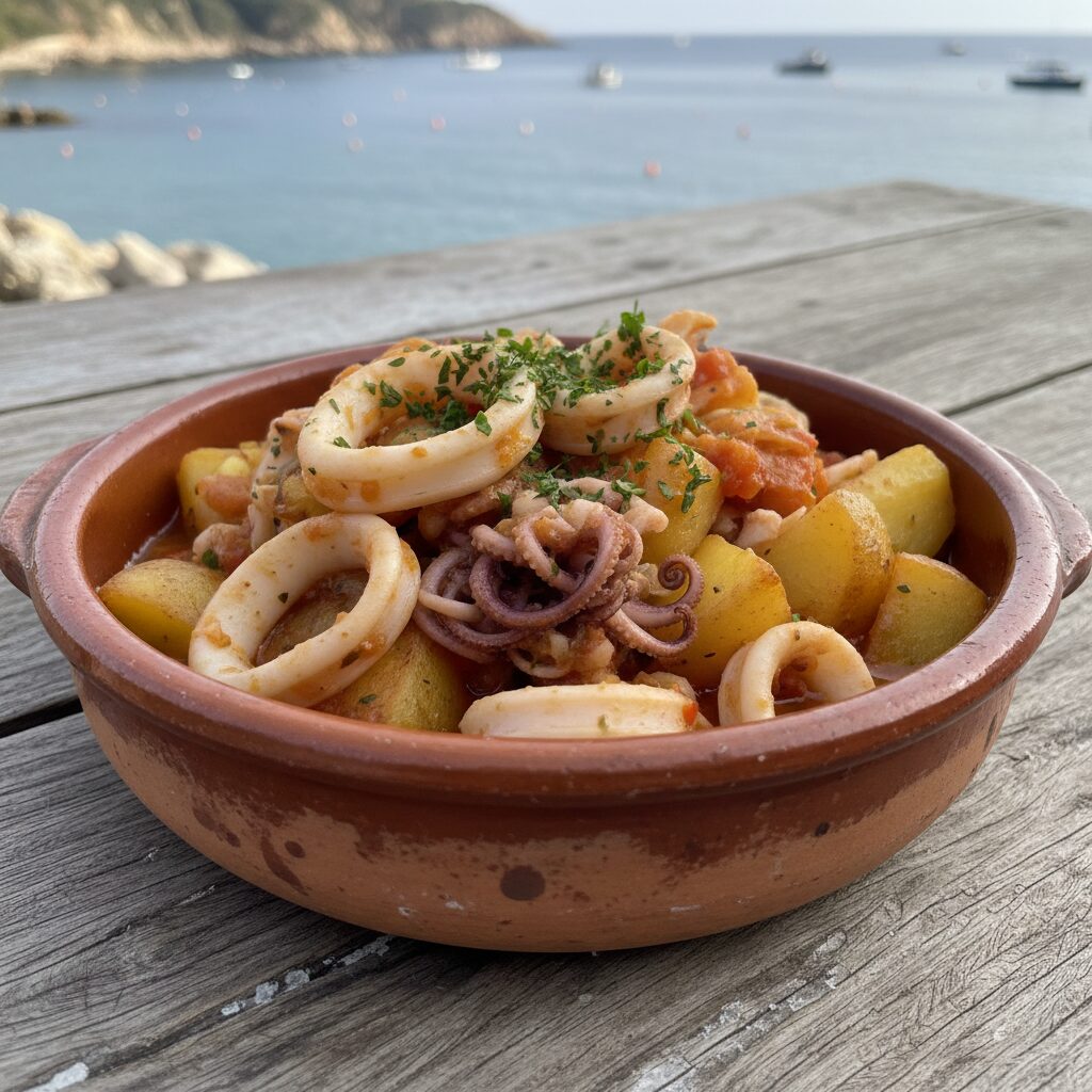 Totani e Patate alla Ligure โ Liguria, Italy