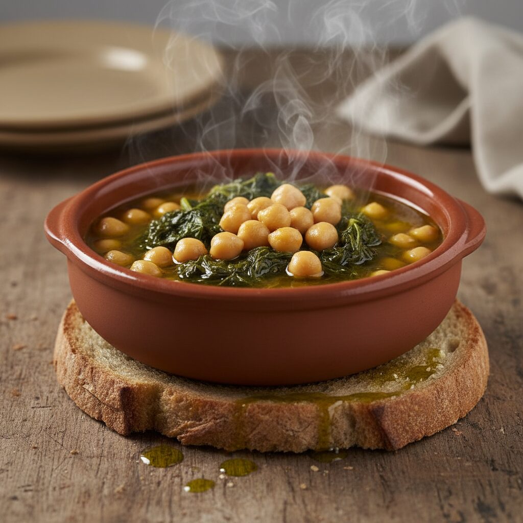 Zuppa di Ceci e Cicorielle โ Apulia, Italy