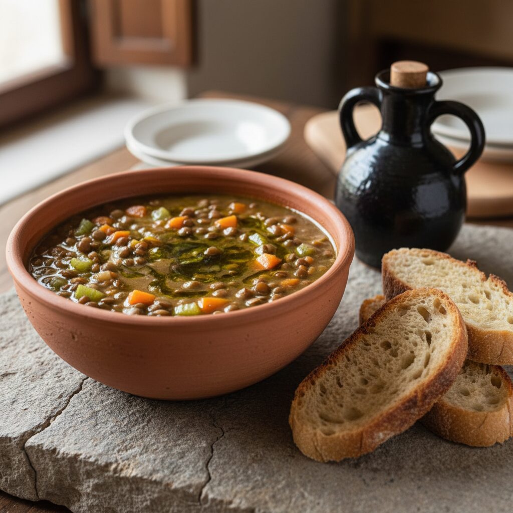 Zuppa di Lenticchie di Castelluccio โ Umbria, Italy