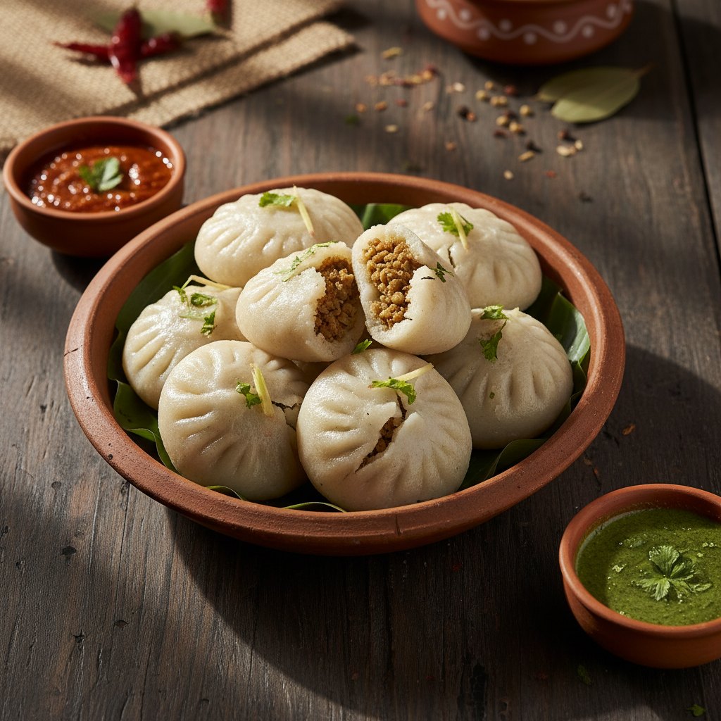 Pittha (Steamed Rice Dumplings) — Jharkhand, India