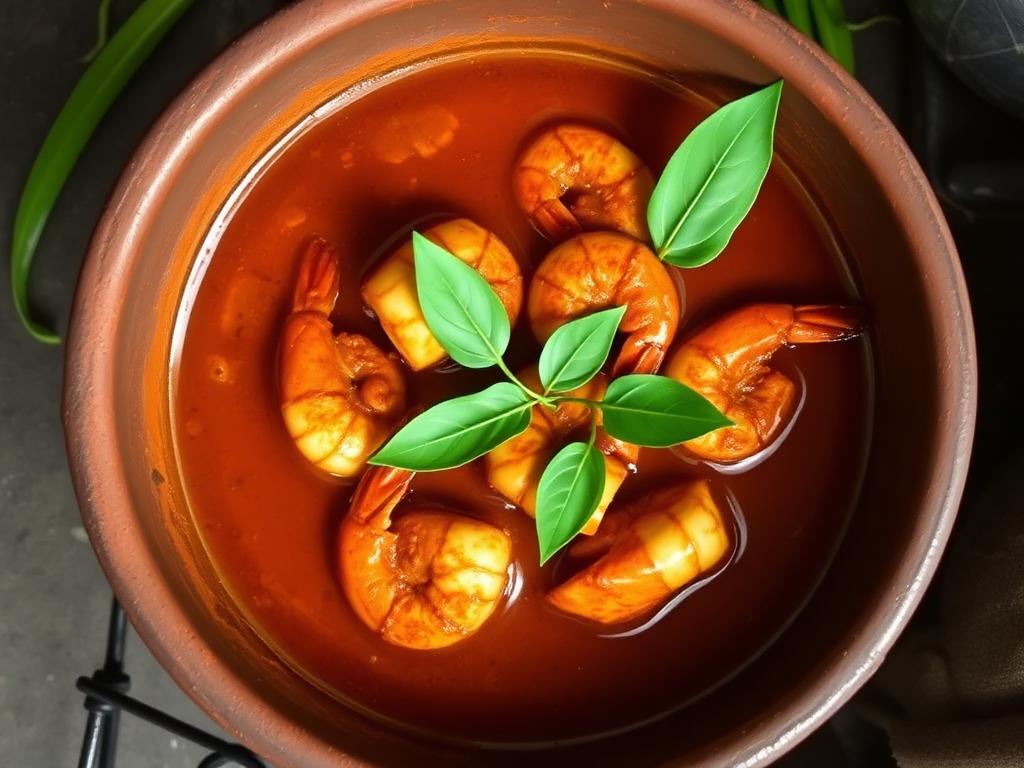 Chemmeen Theeyal (Kerala Prawn Theeyal) — Kerala, India