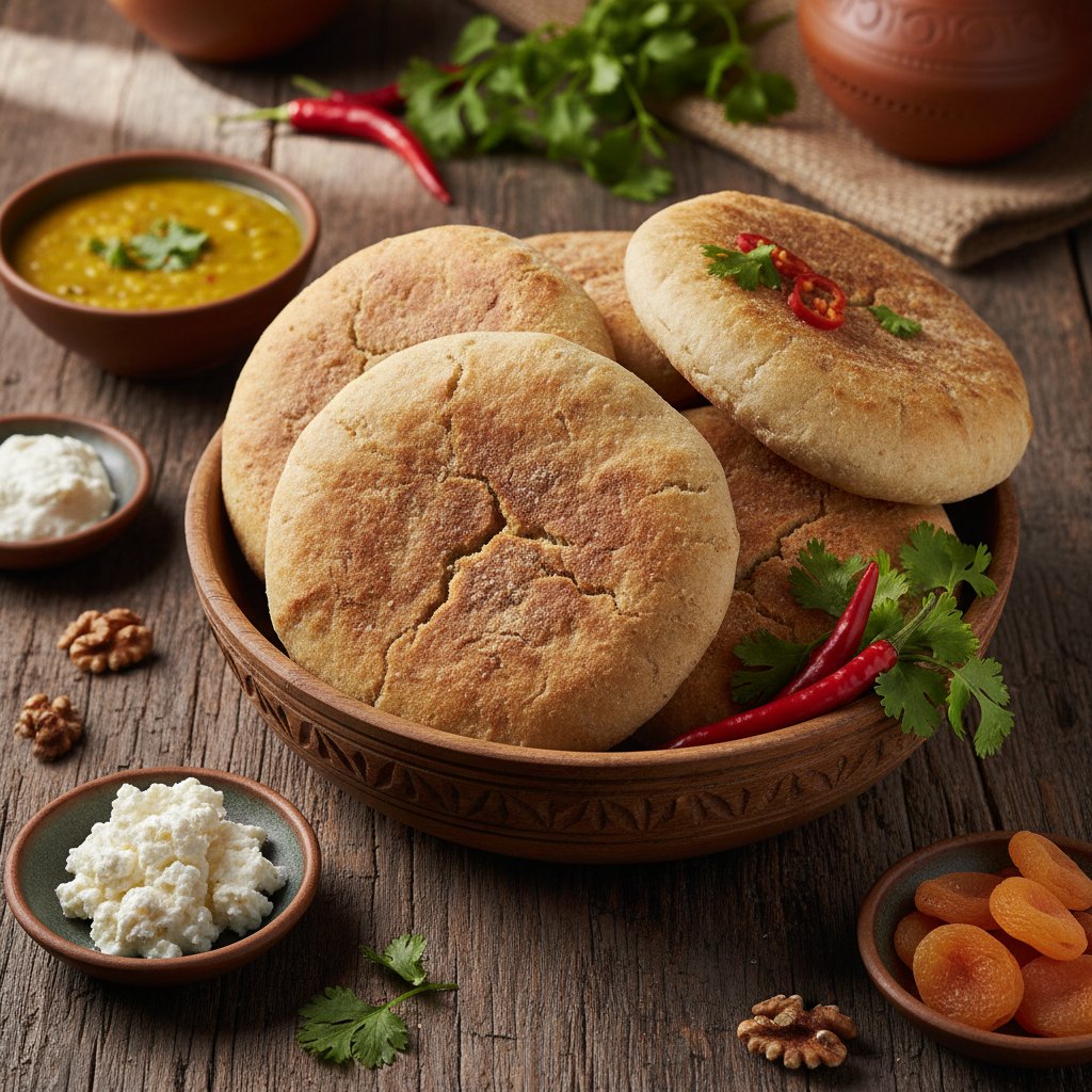 Ladakhi Barley Khambir Bread — Ladakh, India