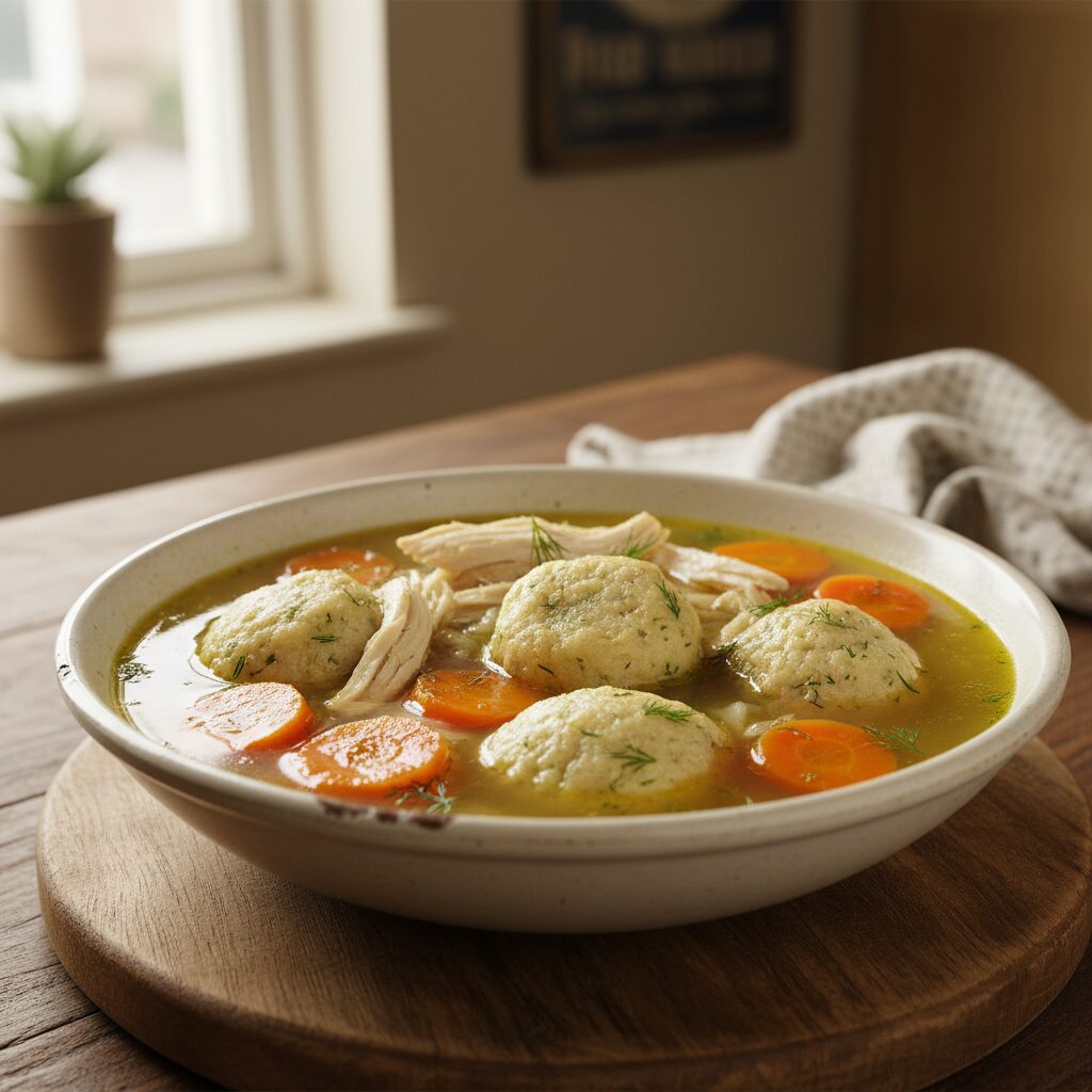 Chicken Soup with Kneidlach β London, United Kingdom