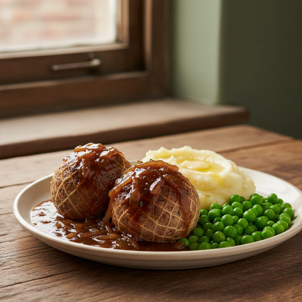 Faggots with Onion Gravy, London Style — London, United Kingdom