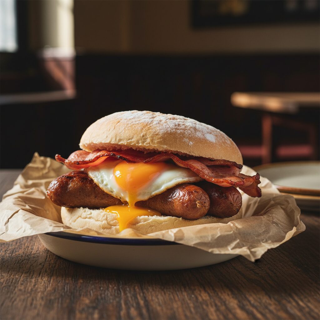 Smithfield Market Breakfast Bap โ London, United Kingdom