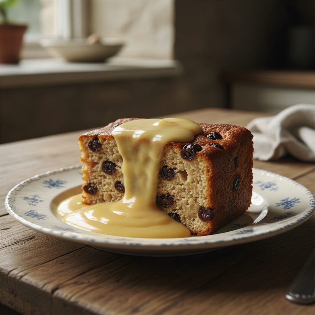 Spotted Dick with Custard — London, United Kingdom