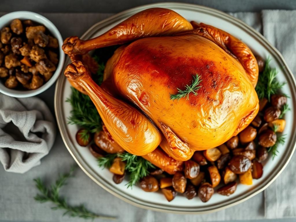 Roast Turkey with Chestnut Stuffing — Massachusetts, United States