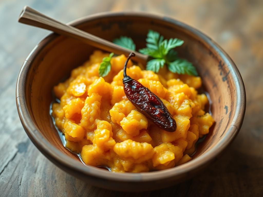 Manipuri Iromba Sana (Sweet Potato Eromba) — Manipur, India
