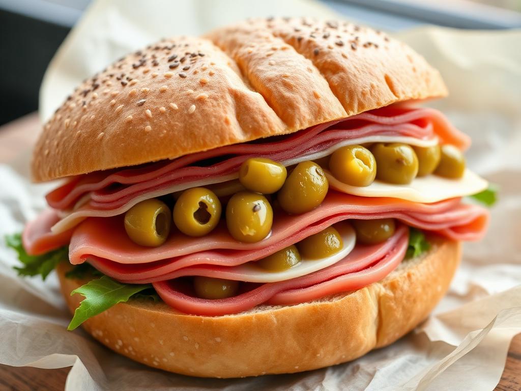 Muffuletta Sandwich β Louisiana, United States