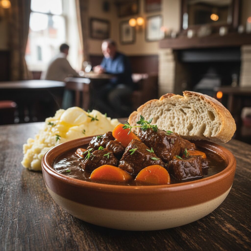 Newcastle Brown Ale Beef Stew โ North East England, United Kingdom