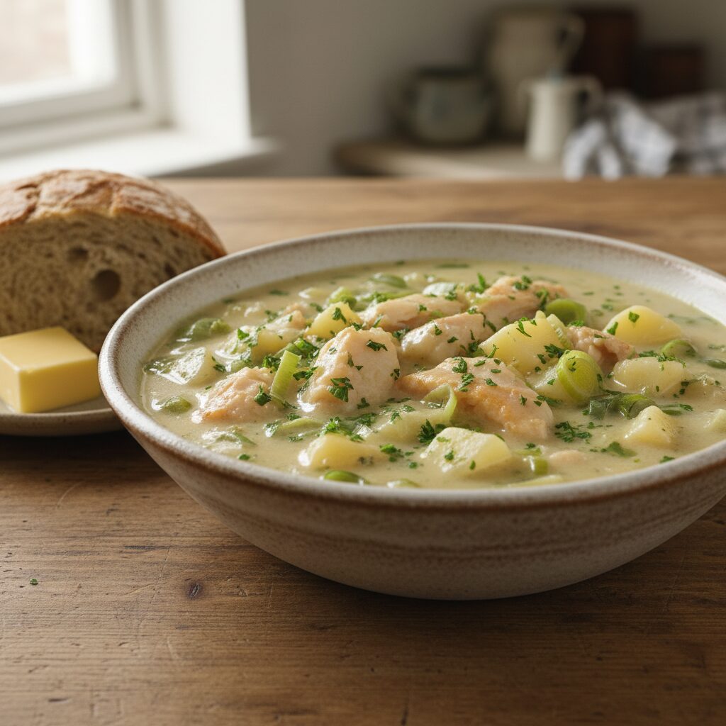 Smoked Haddock and Leek Chowder — North East England, United Kingdom