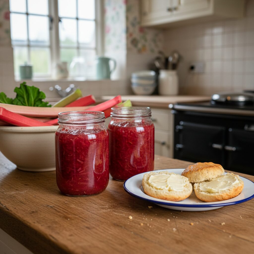 Northumberland Rhubarb and Ginger Jam — North East England, United Kingdom