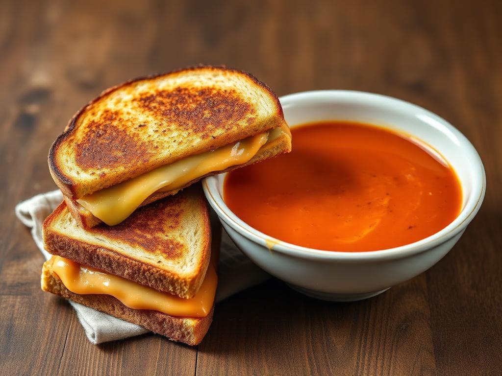 Diner Grilled Cheese with Tomato Soup — New Hampshire, United States