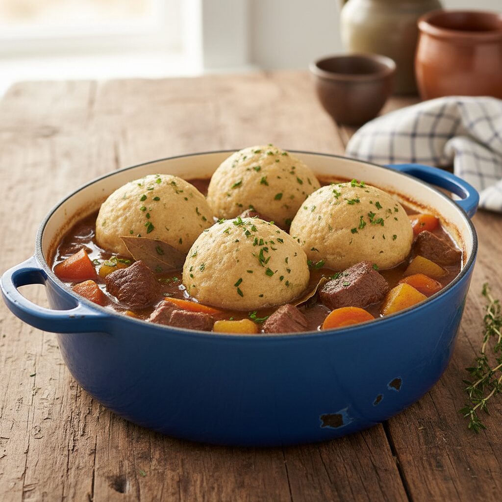 Antrim Farmhouse Beef Stew with Dumplings β County Antrim and the Causeway Coast, United Kingdom