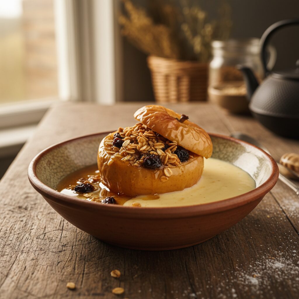 Baked Bramley Apples with Oats and Honey β County Armagh, United Kingdom