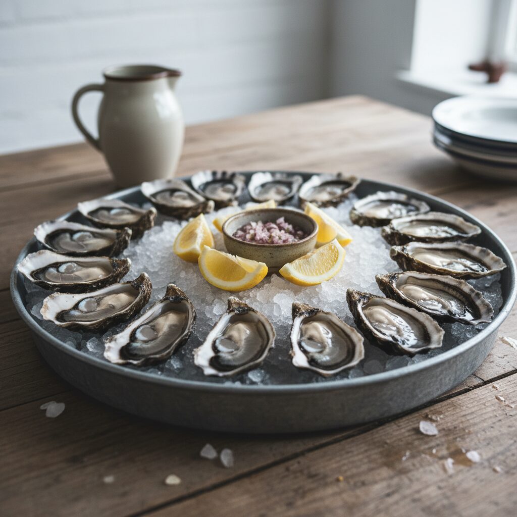 Lough Foyle Oysters with Lemon โ County Londonderry, United Kingdom