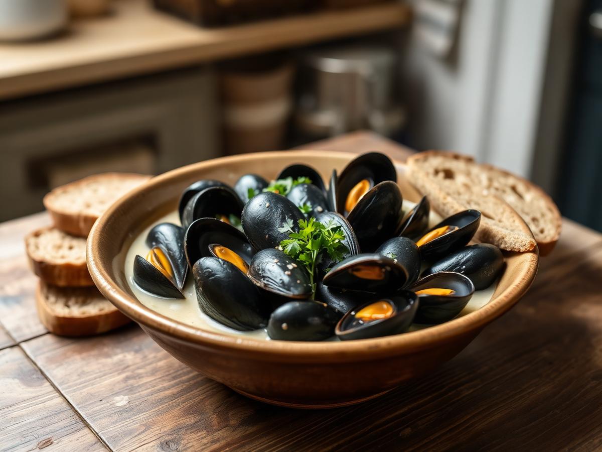 Strangford Mussels in Cider and Cream — County Down, United Kingdom