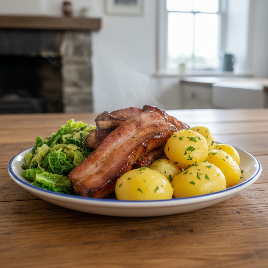 Tyrone Bacon Ribs with Cabbage and Potatoes β County Tyrone, United Kingdom