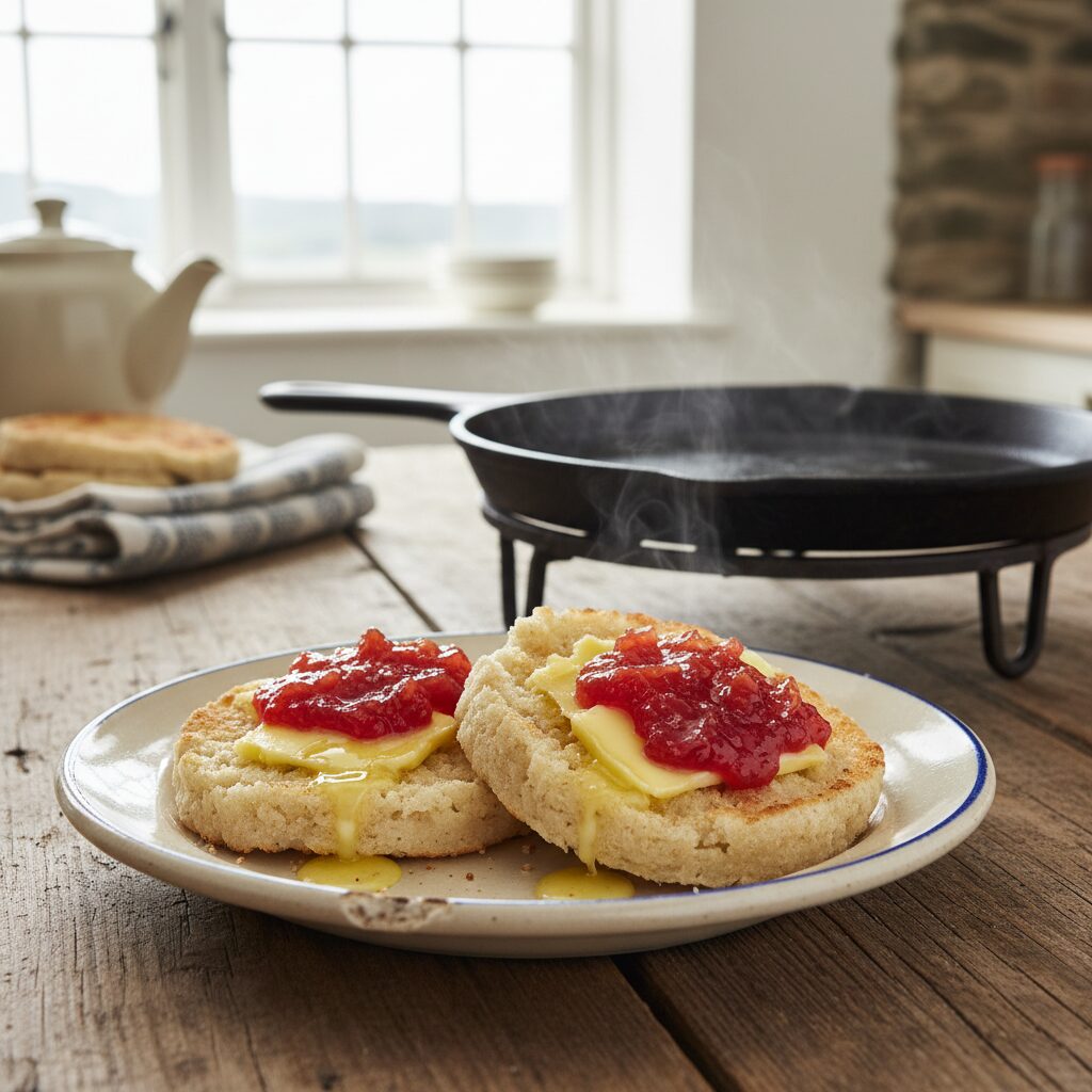 Tyrone Soda Farls with Rhubarb Jam — County Tyrone, United Kingdom