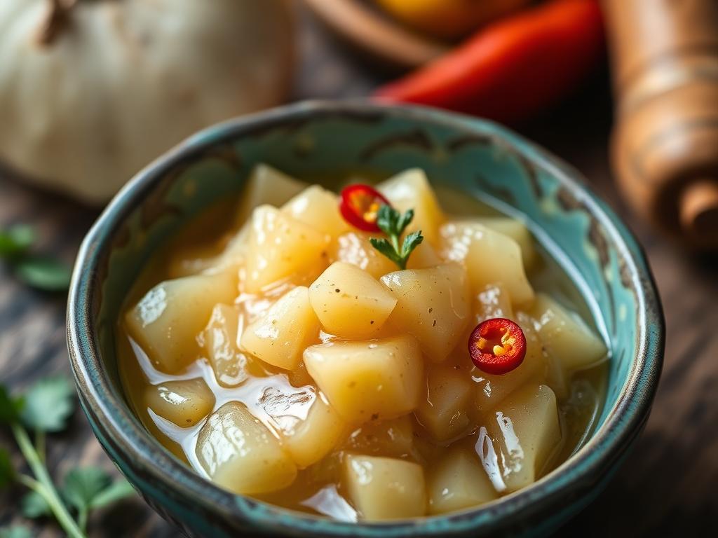 Naga Style Fermented Yam Chutney — Nagaland, India