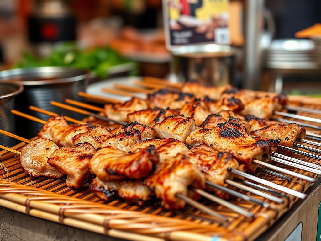 Hornbill Festival Style Grilled Pork Skewers — Nagaland, India