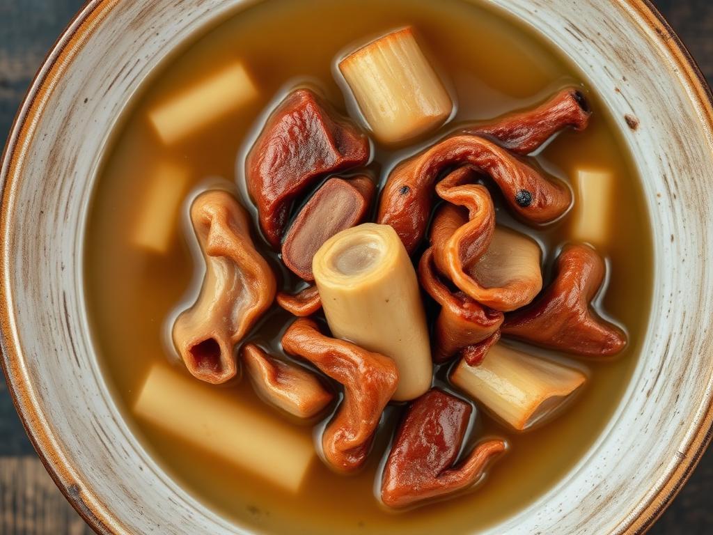 Naga Style Pork Intestine with Bamboo Shoot — Nagaland, India