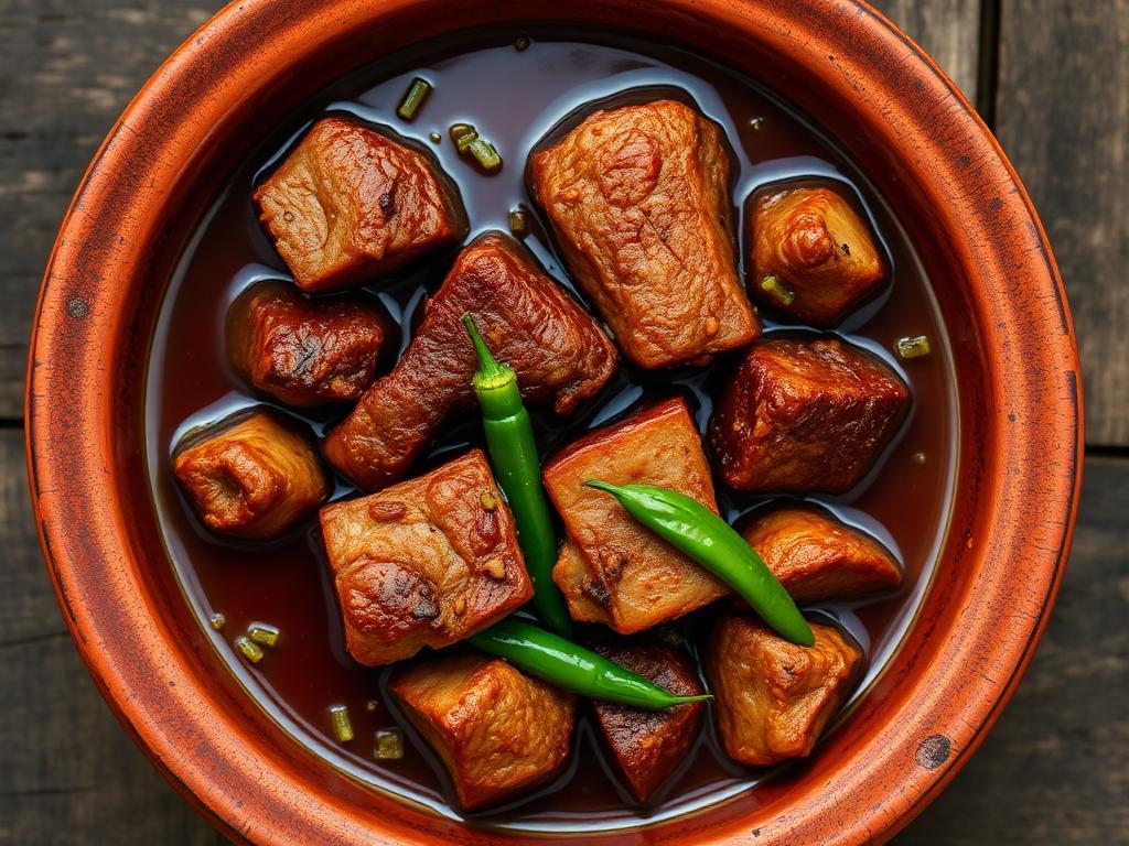 Naga Smoked Pork with Axone โ Nagaland, India