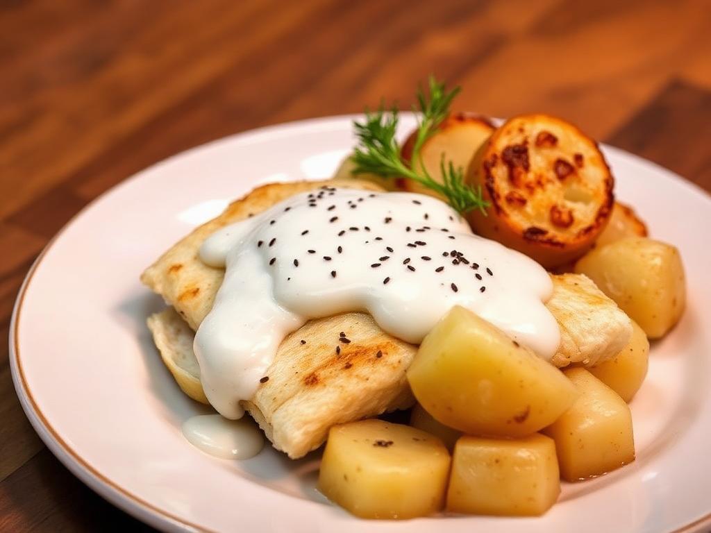 Lutefisk with White Sauce β North Dakota, United States