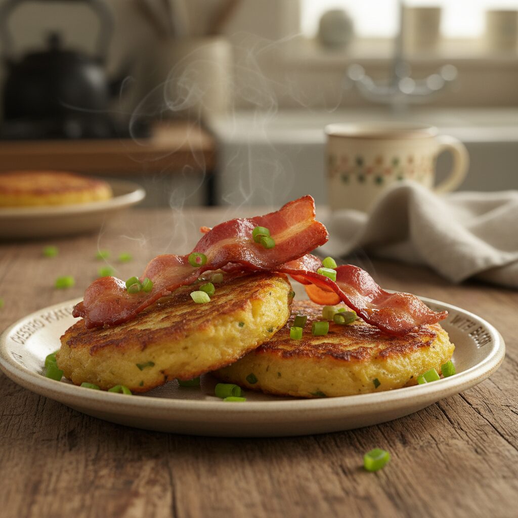 Cheshire Potato Cake with Bacon β North West England, United Kingdom
